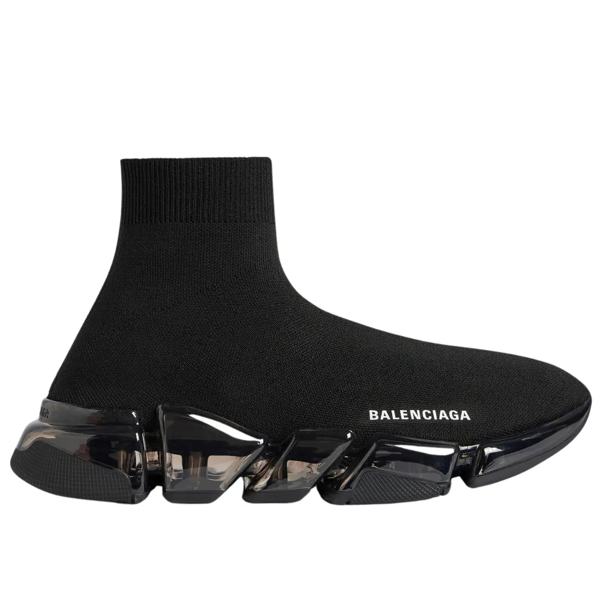 Balenciaga Speed 2.0 Full Clear Sole Sneakers In Recycled Mesh For Him in Black