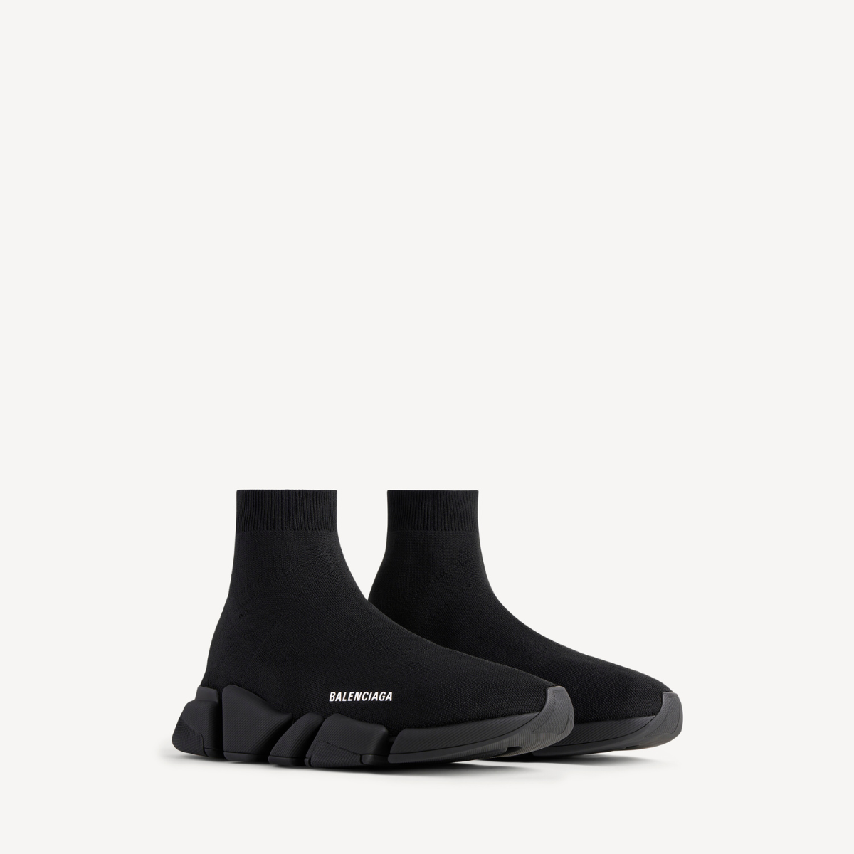 Balenciaga Men's Speed 2.0 Recycled Knit Sneaker in Black