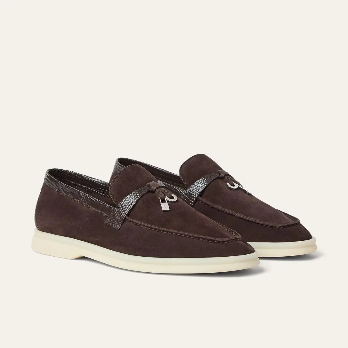 Loro Piana Summer Charms Walk Loafer Suede