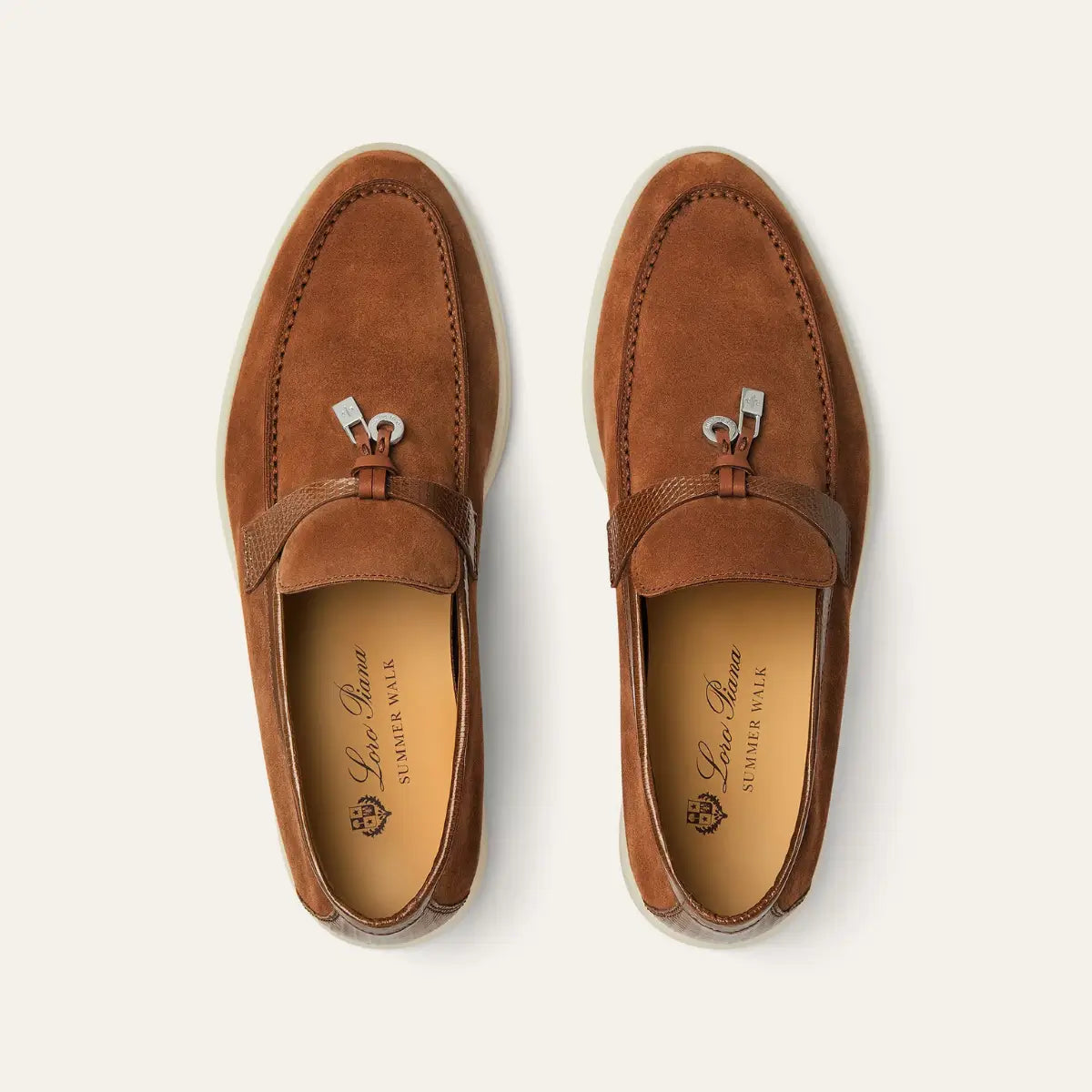 Loro Piana Summer Charms Walk Loafer Suede