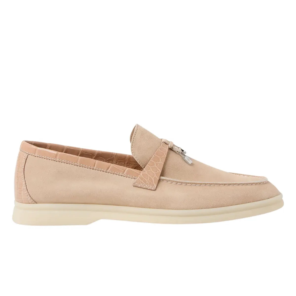 Loro Piana Summer Charms Walk Loafer Suede