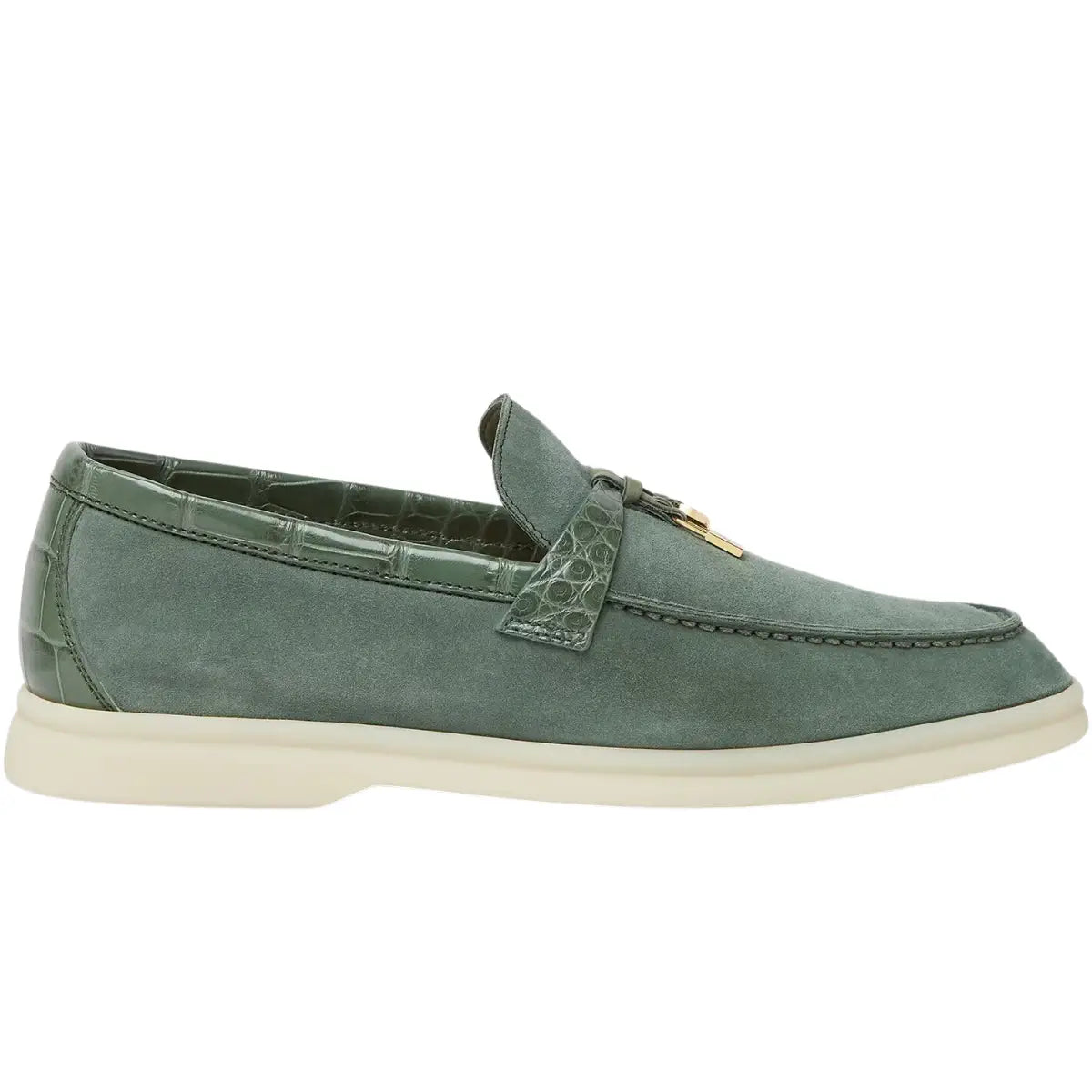 Loro Piana Summer Charms Walk Loafer Suede