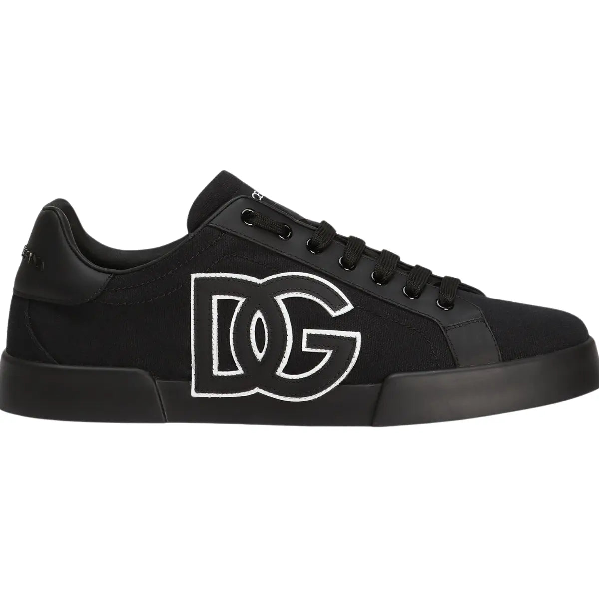 Dolce & Gabbana Portofino light strobel sneakers in canvas and calfskin