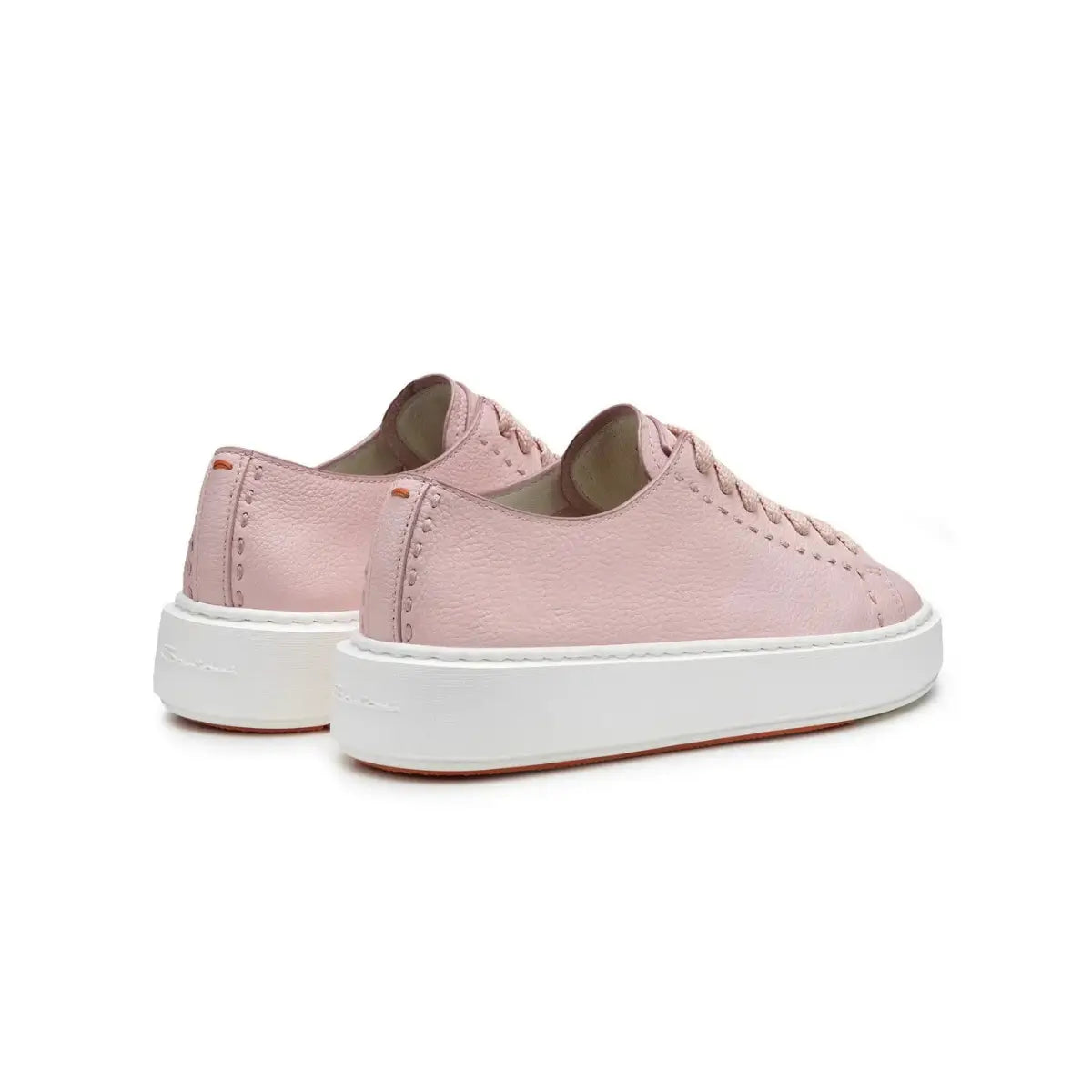 Santoni Women's pink leather sneaker