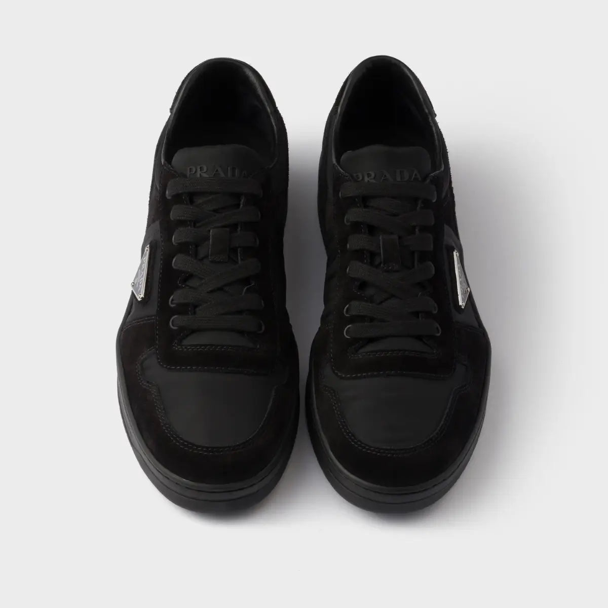 Prada Downtown Re-Nylon and suede sneakers