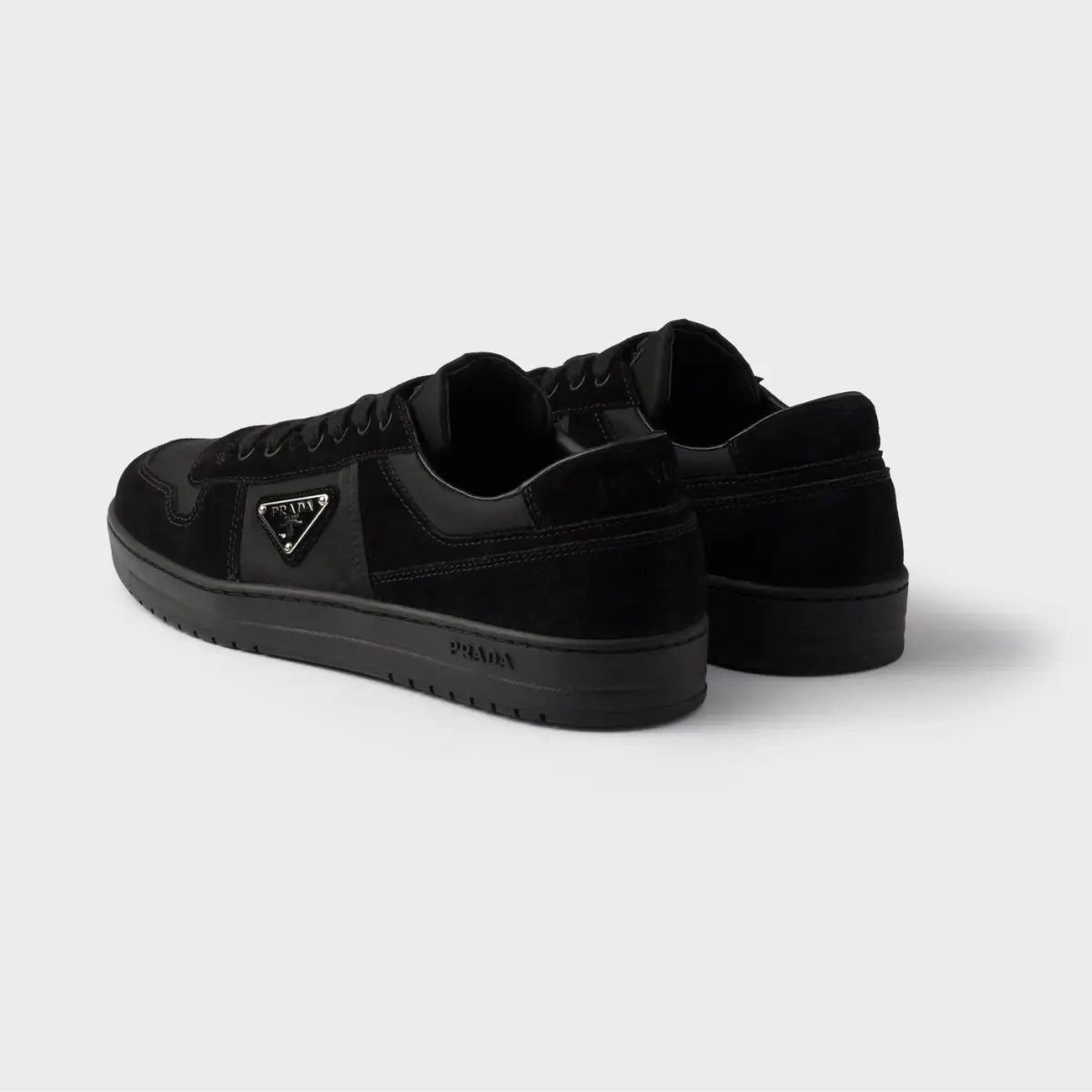 Prada Downtown Re-Nylon and suede sneakers