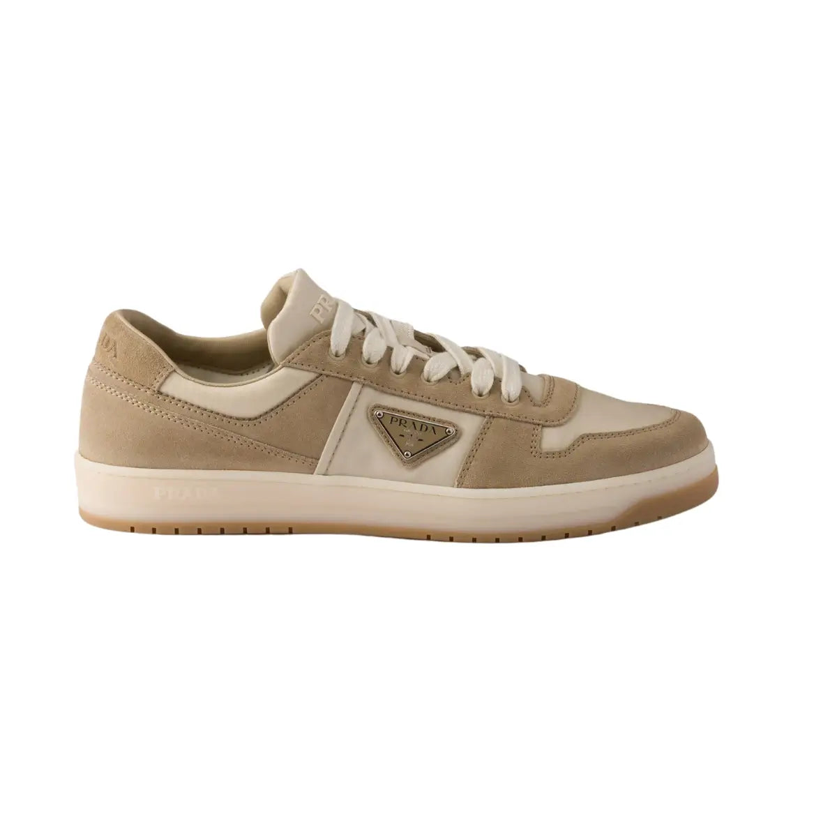 Prada Downtown Re-Nylon and suede sneakers