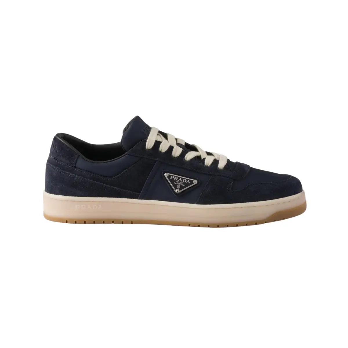 Prada Downtown Re-Nylon and suede sneakers