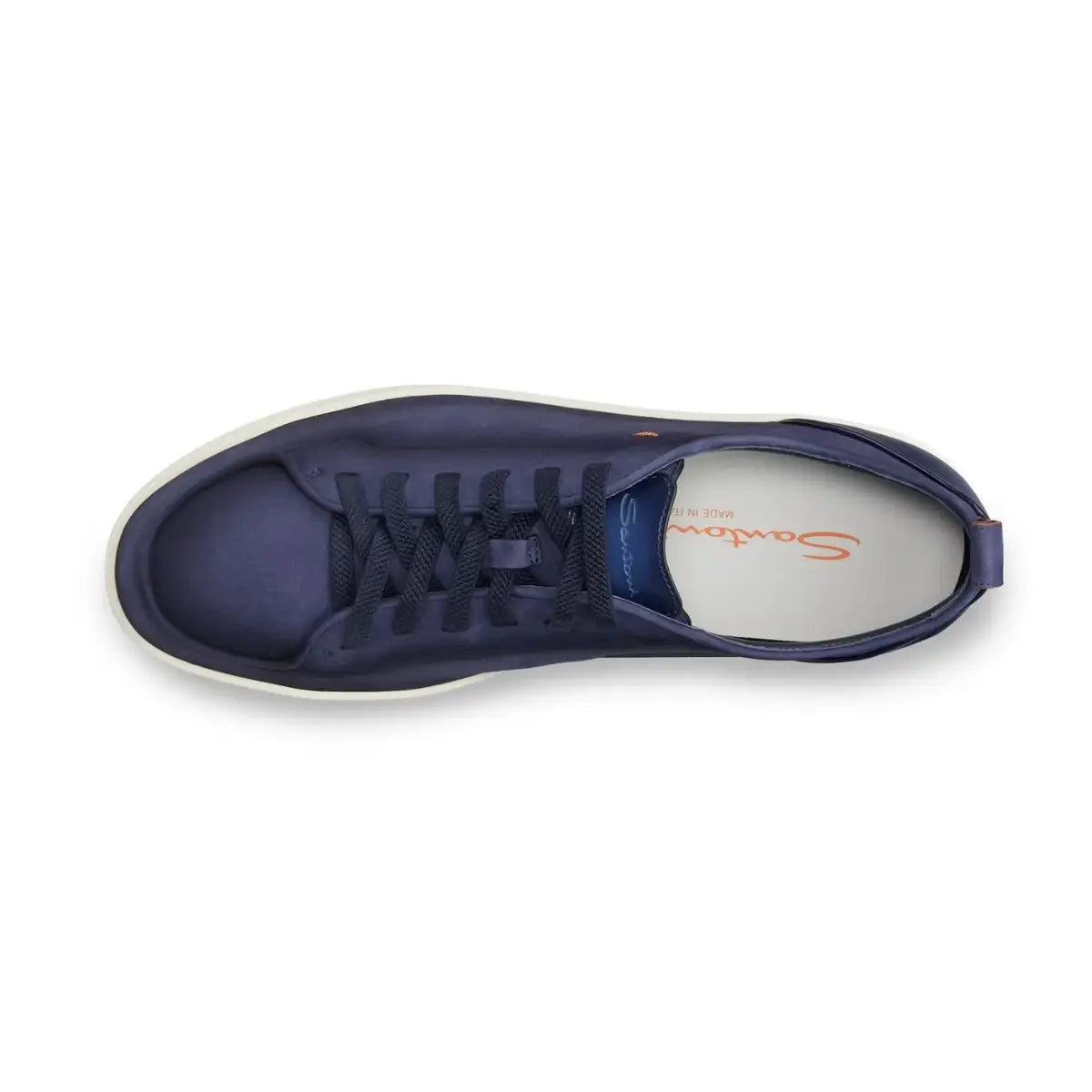 Santoni Men's blue nubuck Santoni Off-duty sneaker