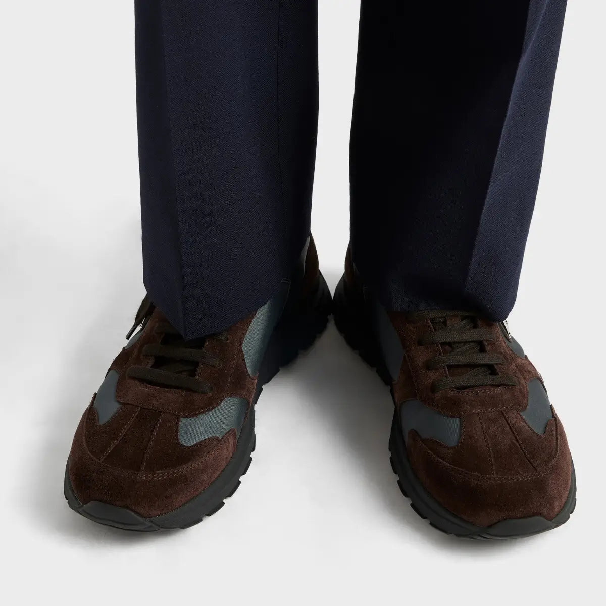 Prada Prax suede and Re-Nylon sneakers