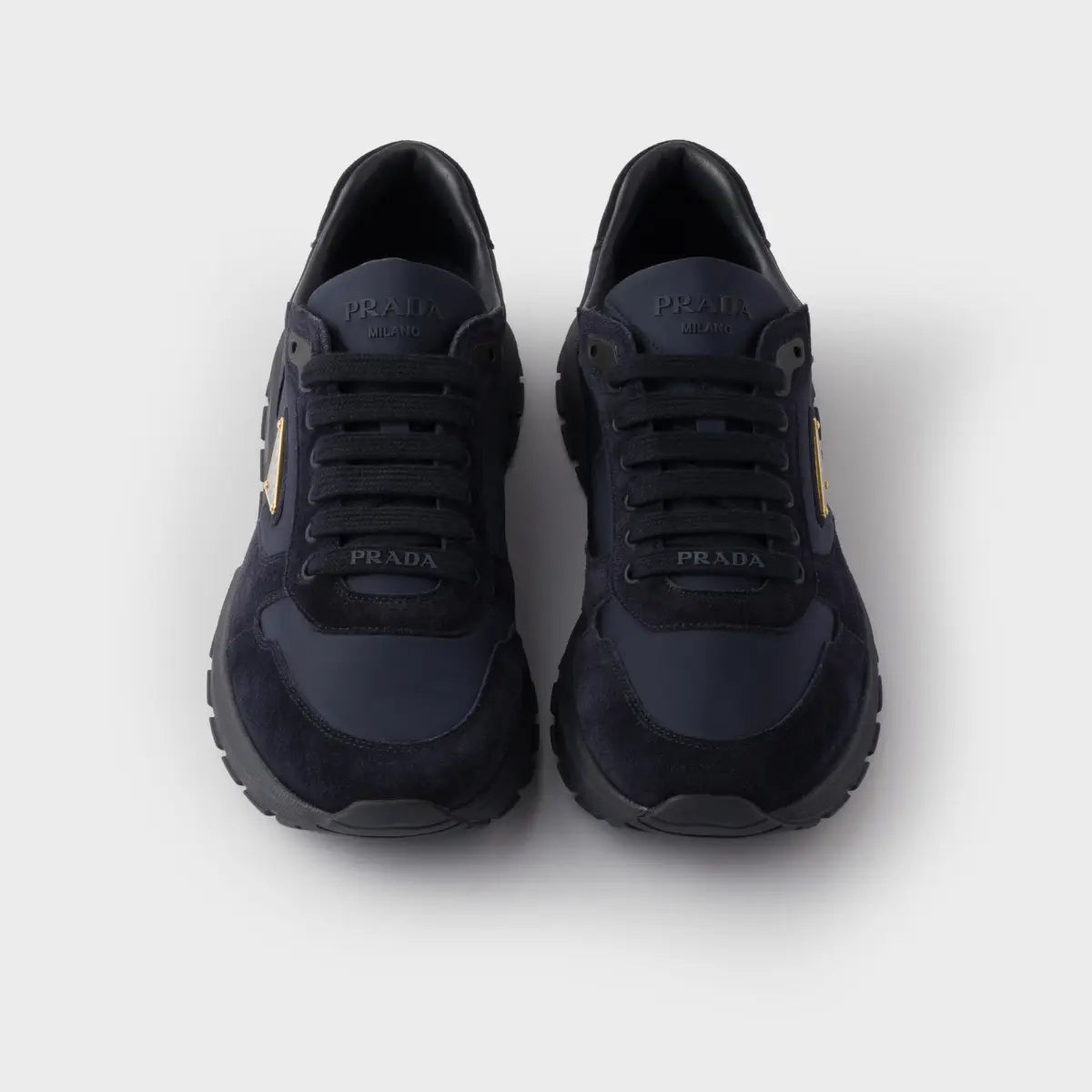 Prada Prax 2.0 Re-Nylon and suede sneakers