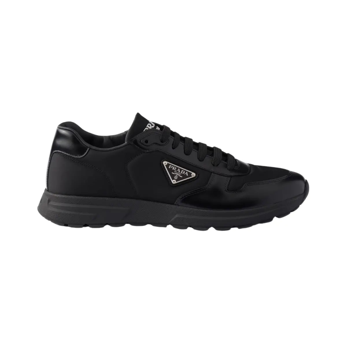 Prada Prax 01 Re-Nylon and brushed leather sneakers