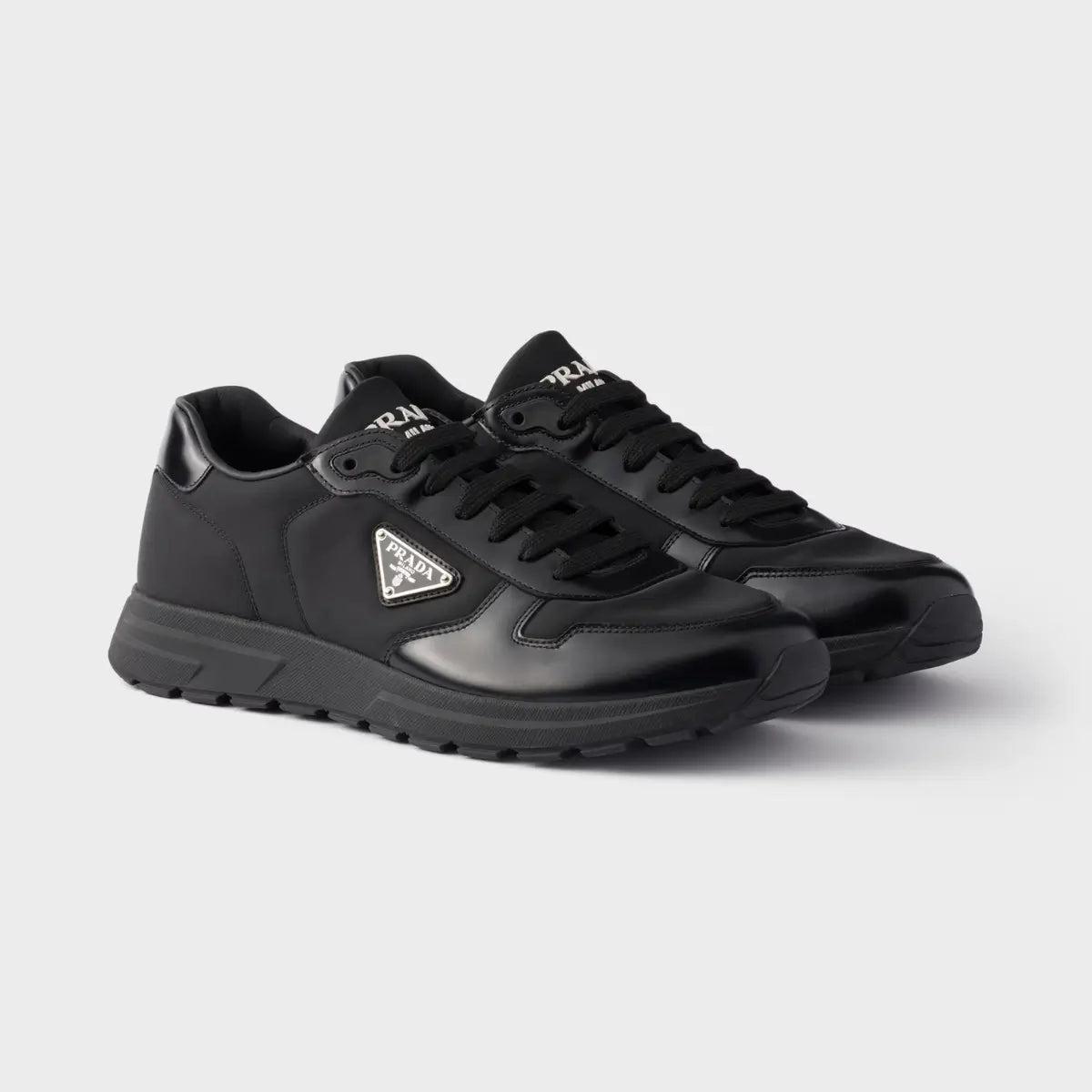 Prada Prax 01 Re-Nylon and brushed leather sneakers