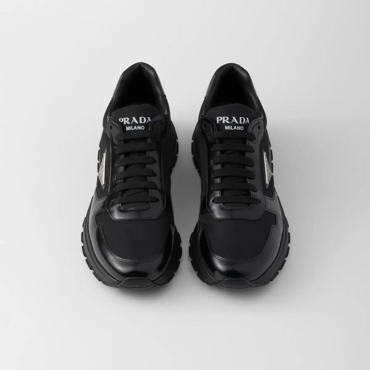Prada Prax 01 Re-Nylon and brushed leather sneakers