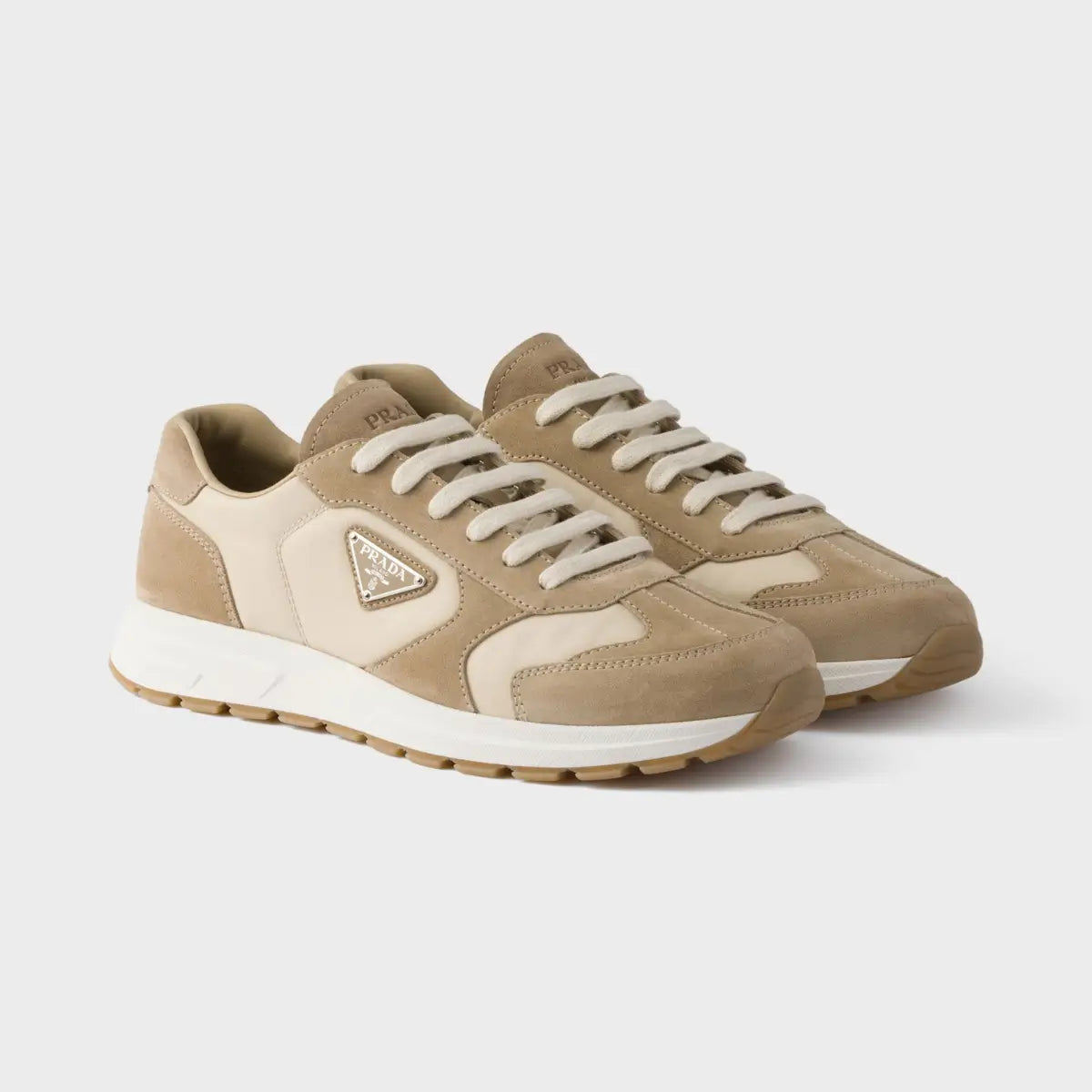 Prada Prax suede and Re-Nylon sneakers