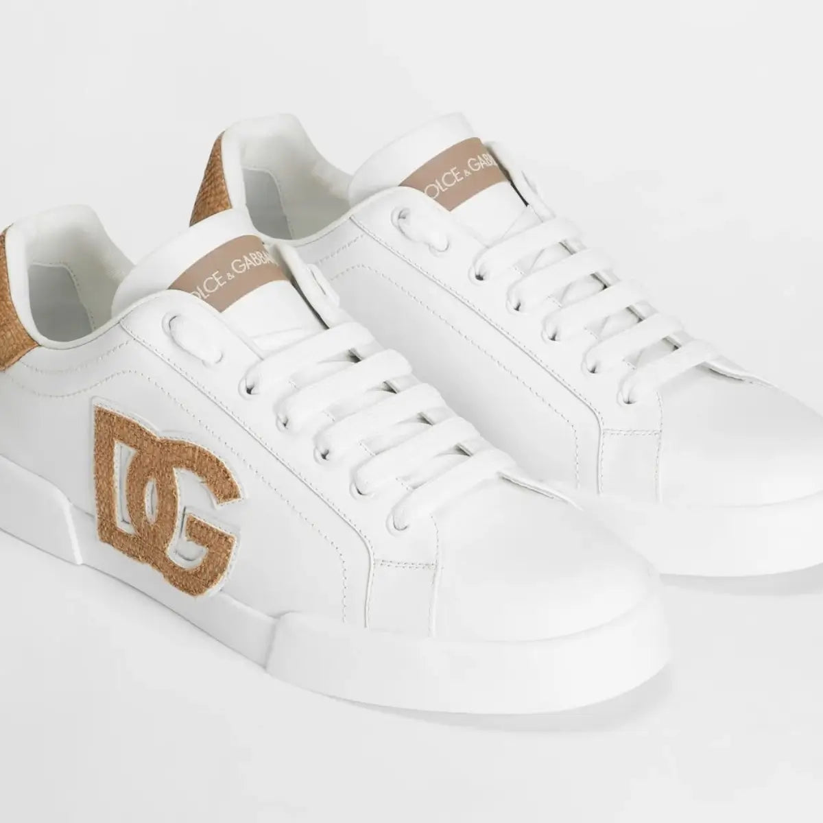 Dolce & Gabbana Portofino light strobel sneakers in nappa calfskin
