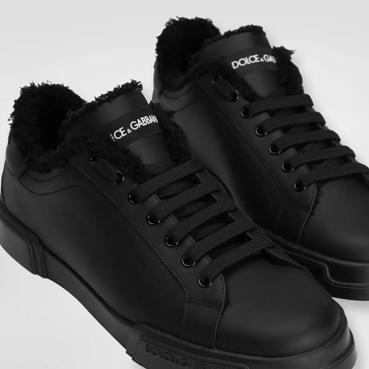 Dolce & Gabbana Portofino light calfskin sneakers