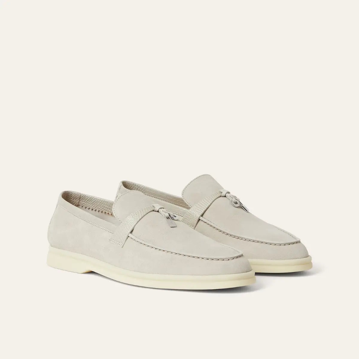Loro Piana Summer Charms Walk Loafer Suede