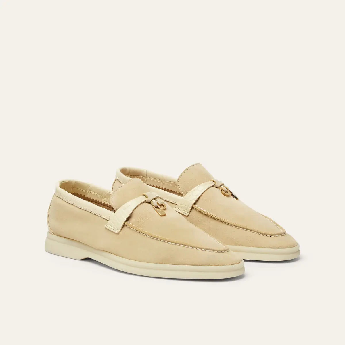 Loro Piana Summer Charms Walk Loafer Suede