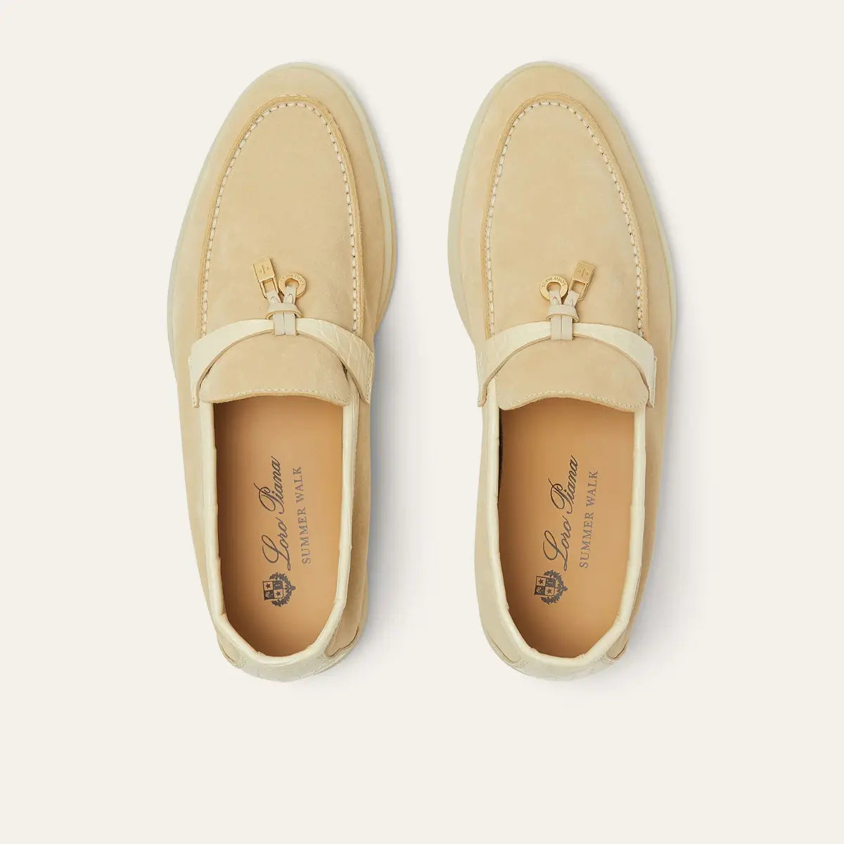 Loro Piana Summer Charms Walk Loafer Suede