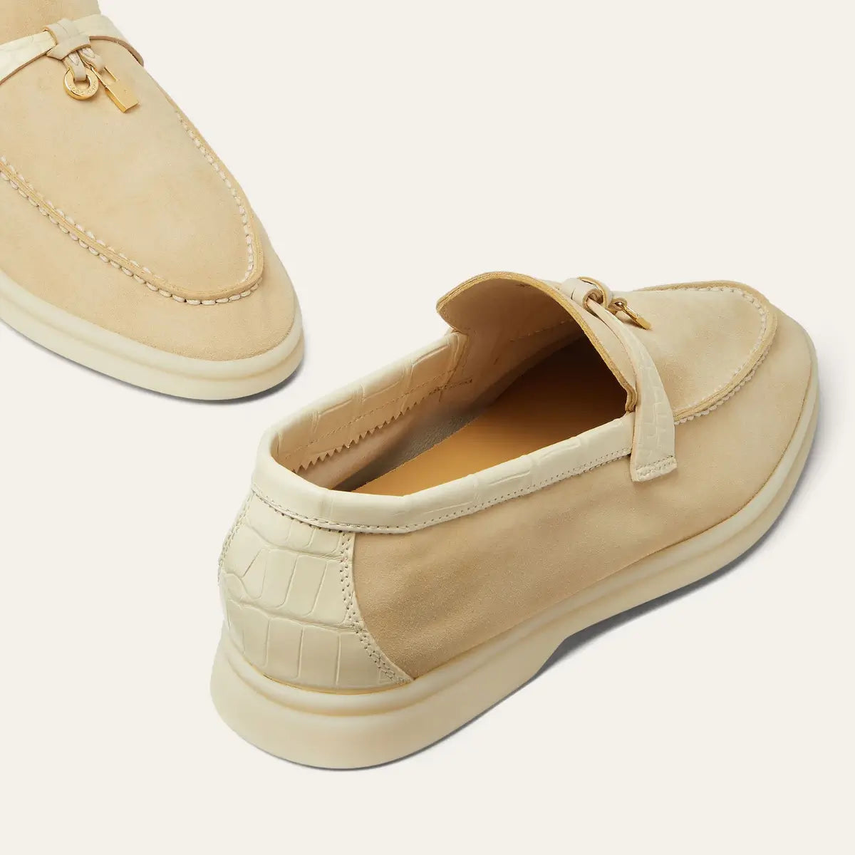 Loro Piana Summer Charms Walk Loafer Suede