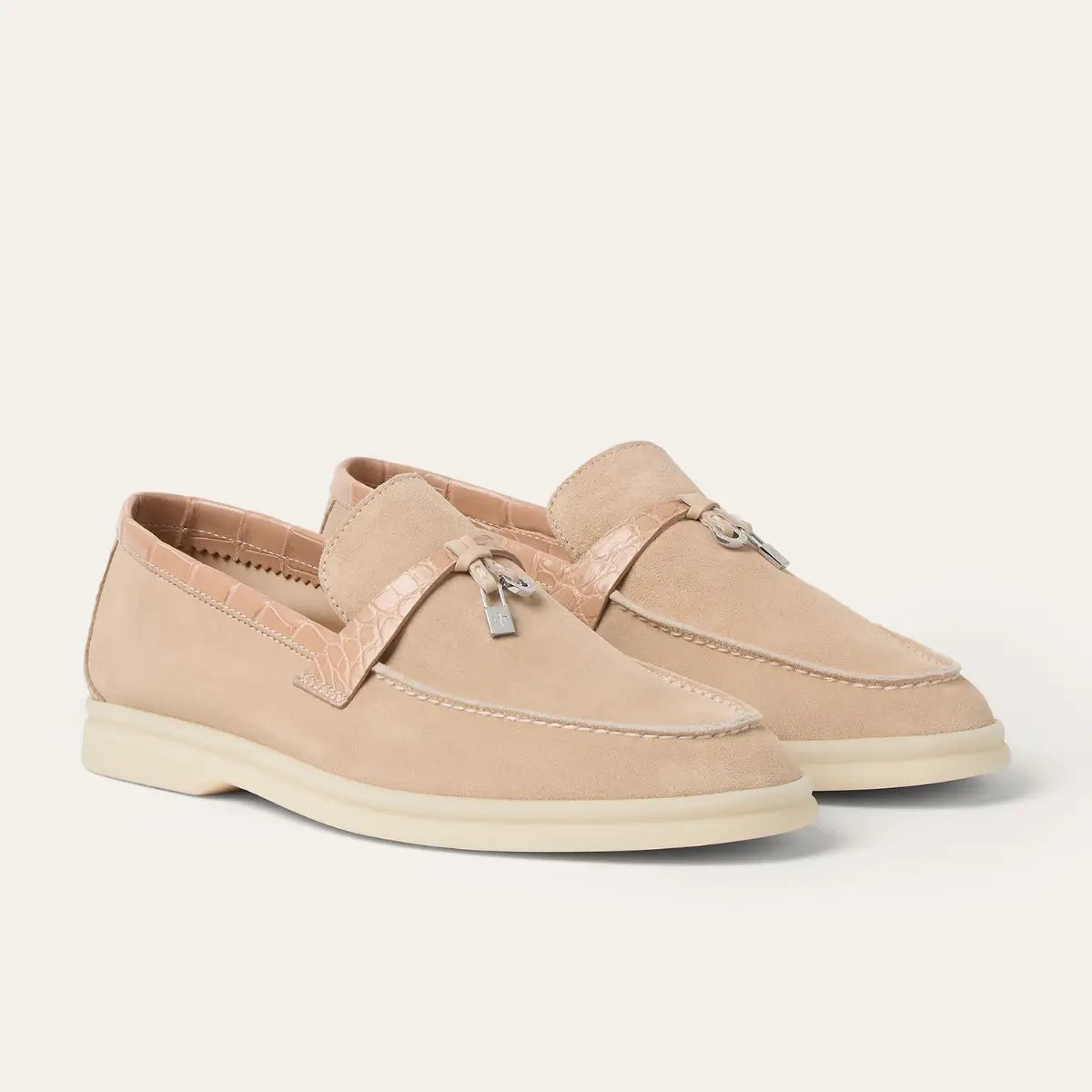 Loro Piana Summer Charms Walk Loafer Suede