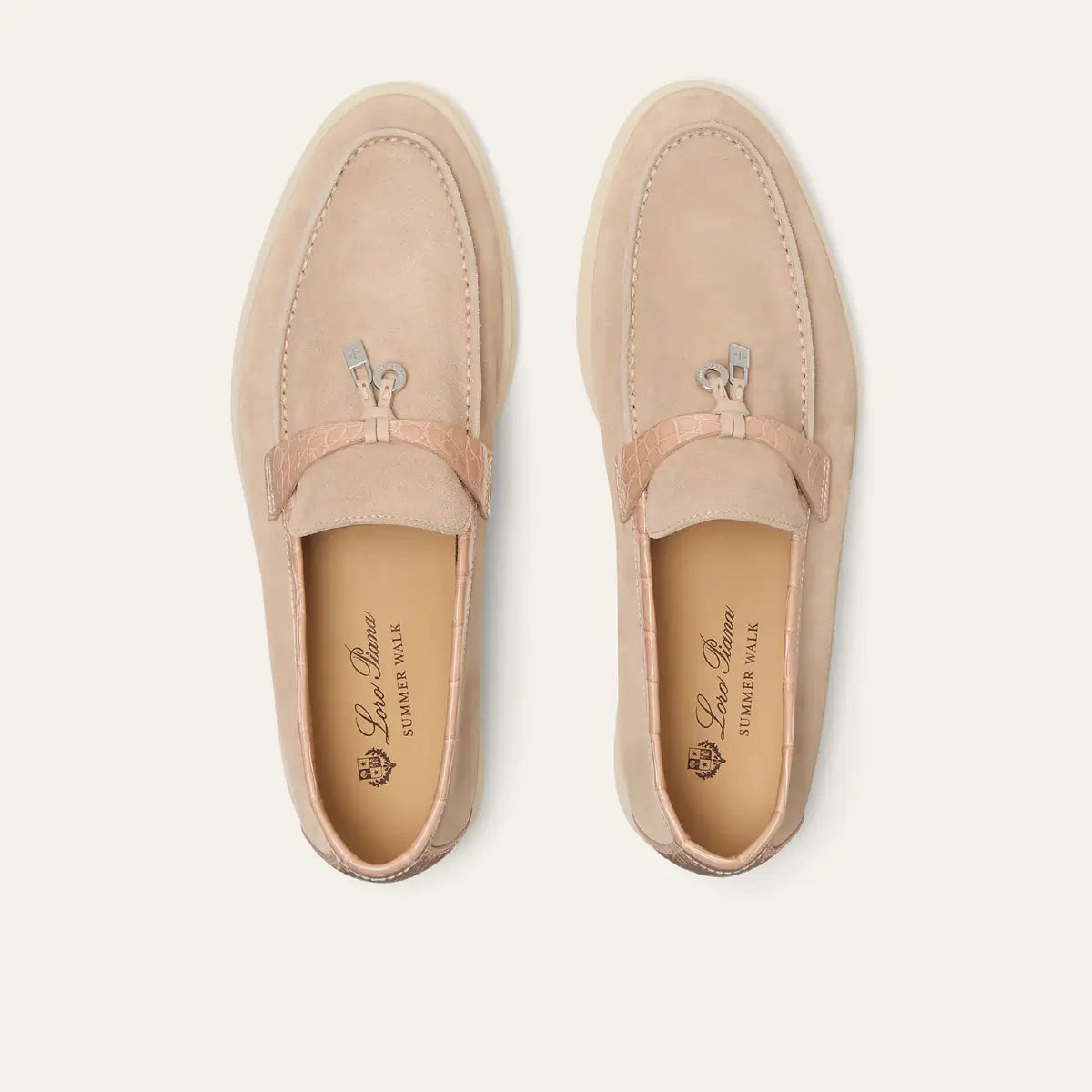 Loro Piana Summer Charms Walk Loafer Suede