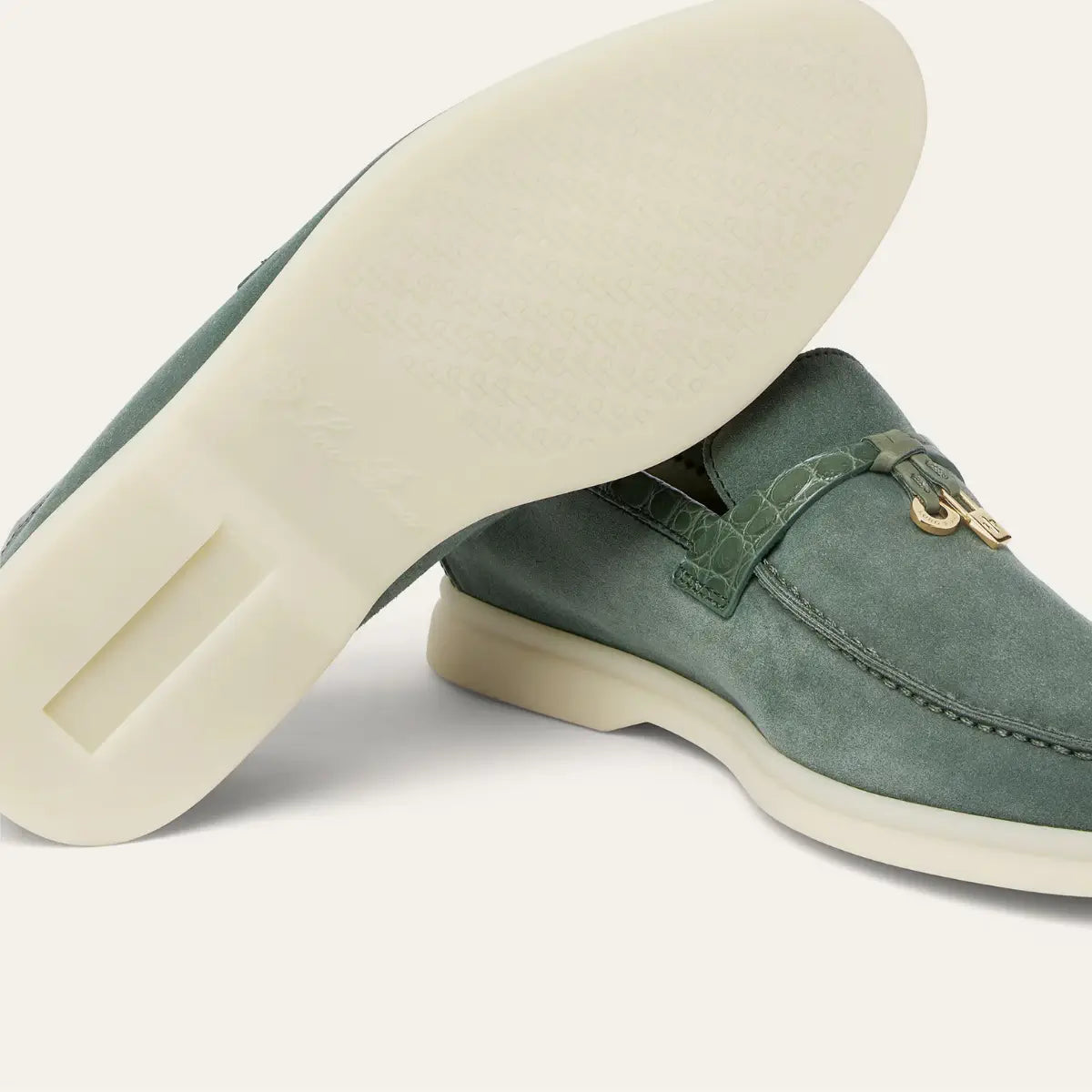Loro Piana Summer Charms Walk Loafer Suede