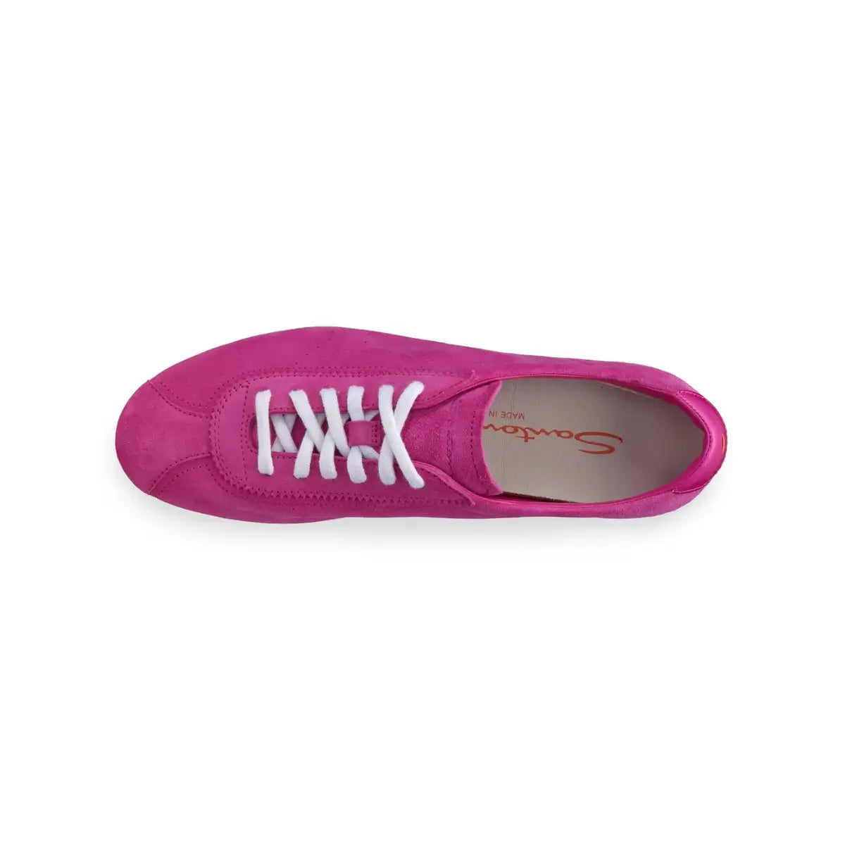 Santoni Women's pink suede sneaker
