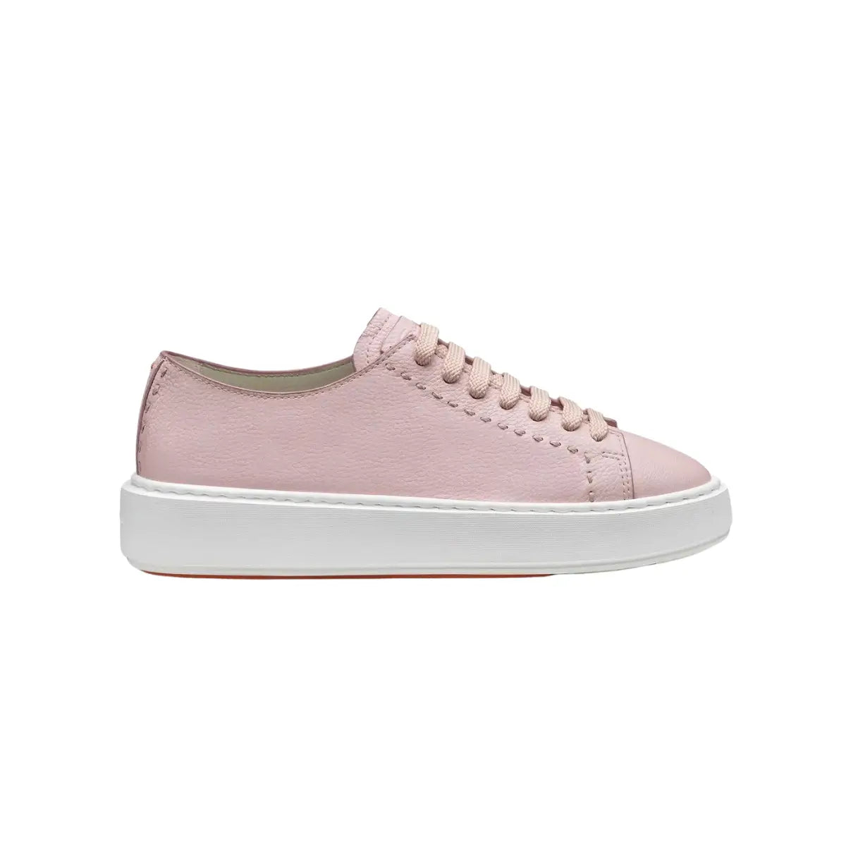 Santoni Women's pink leather sneaker
