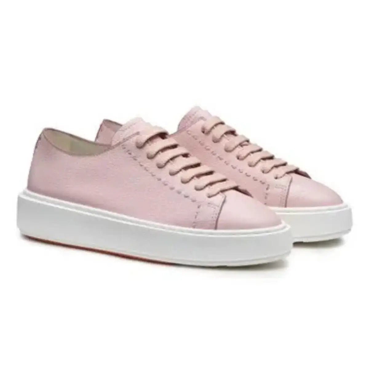 Santoni Women's pink leather sneaker