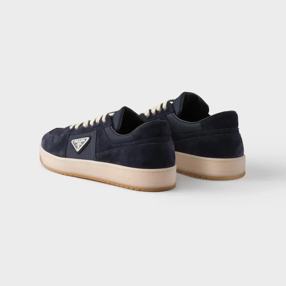 Prada Downtown Re-Nylon and suede sneakers