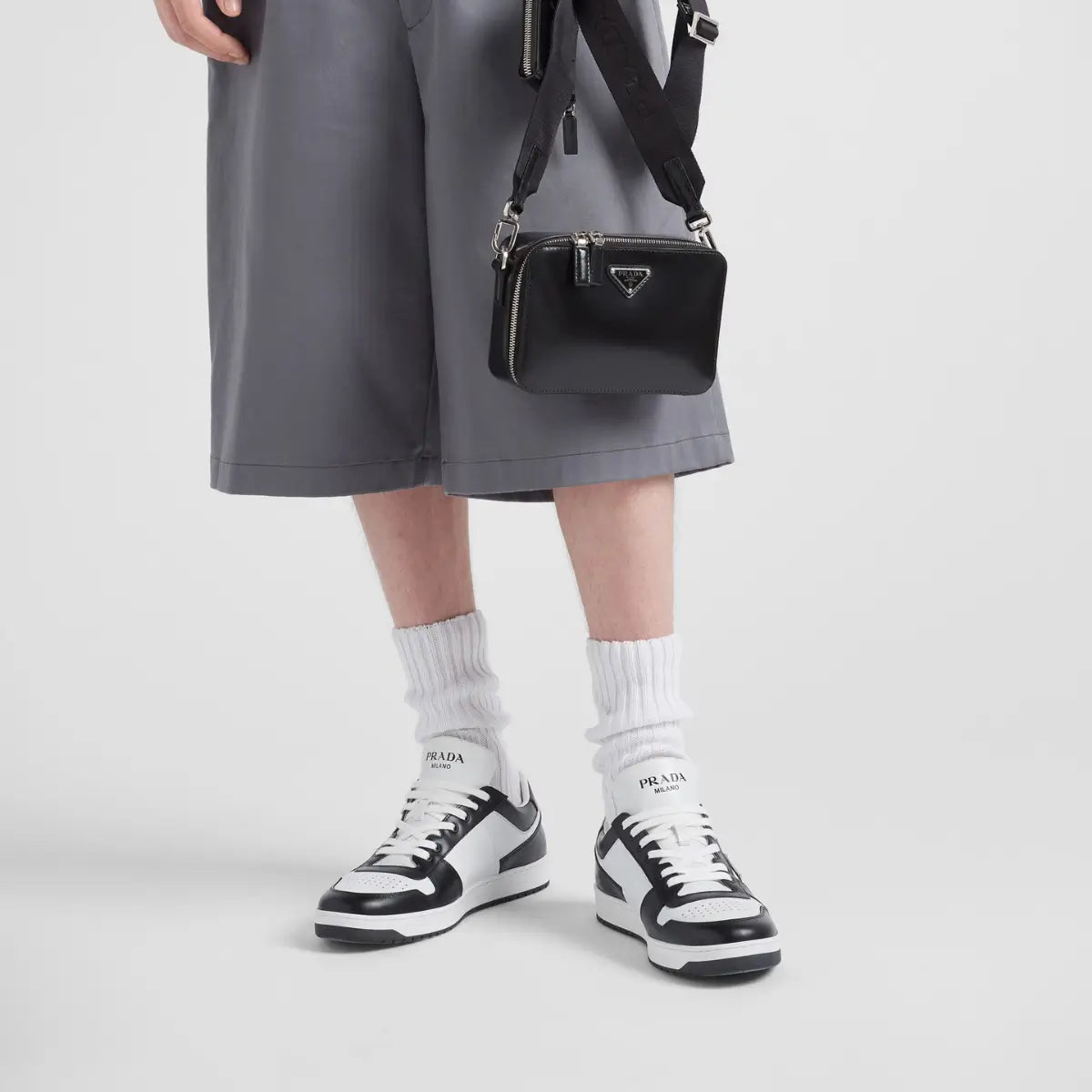 Prada Downtown leather sneakers