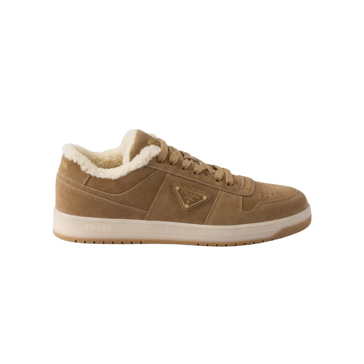 Prada Downtown suede sneakers