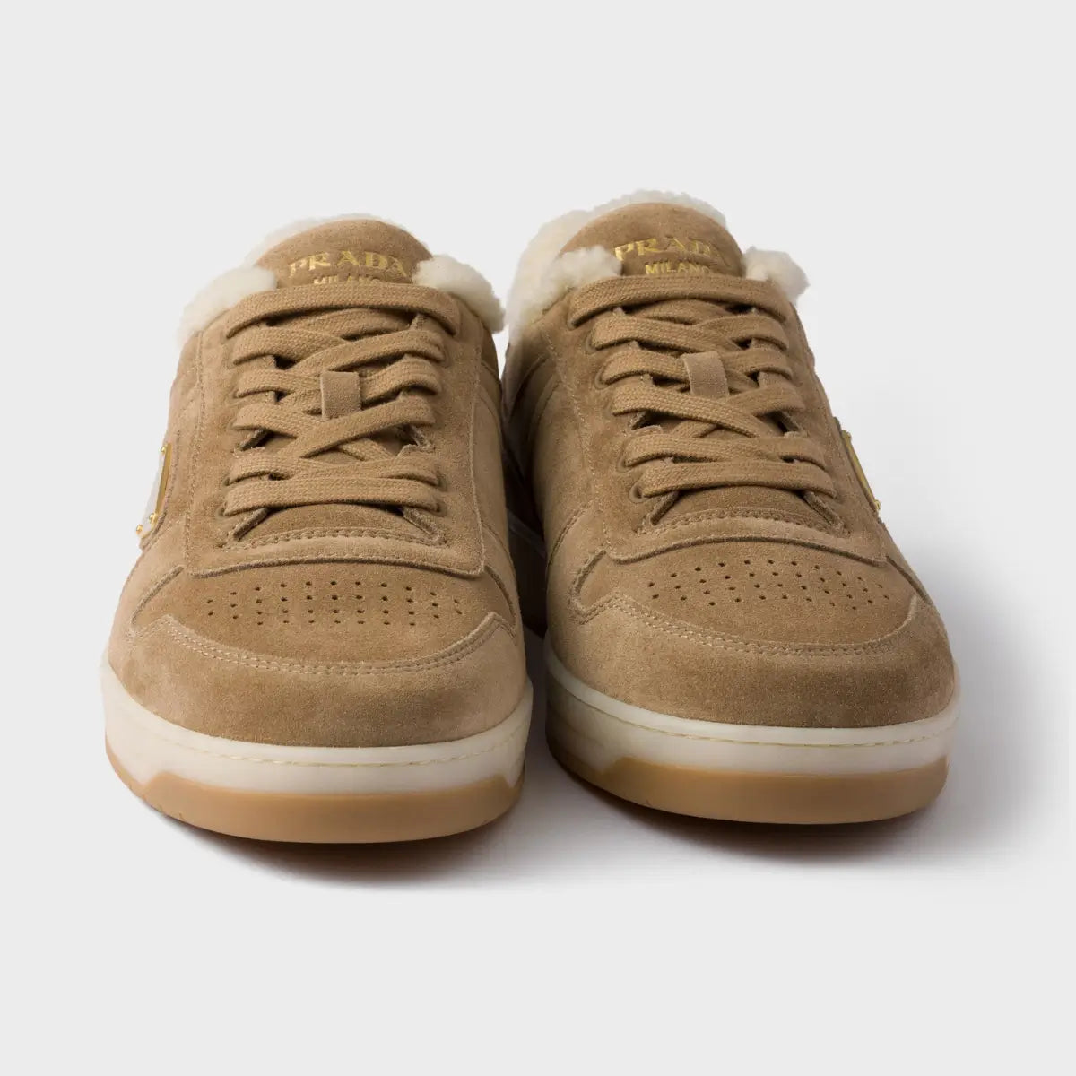 Prada Downtown suede sneakers
