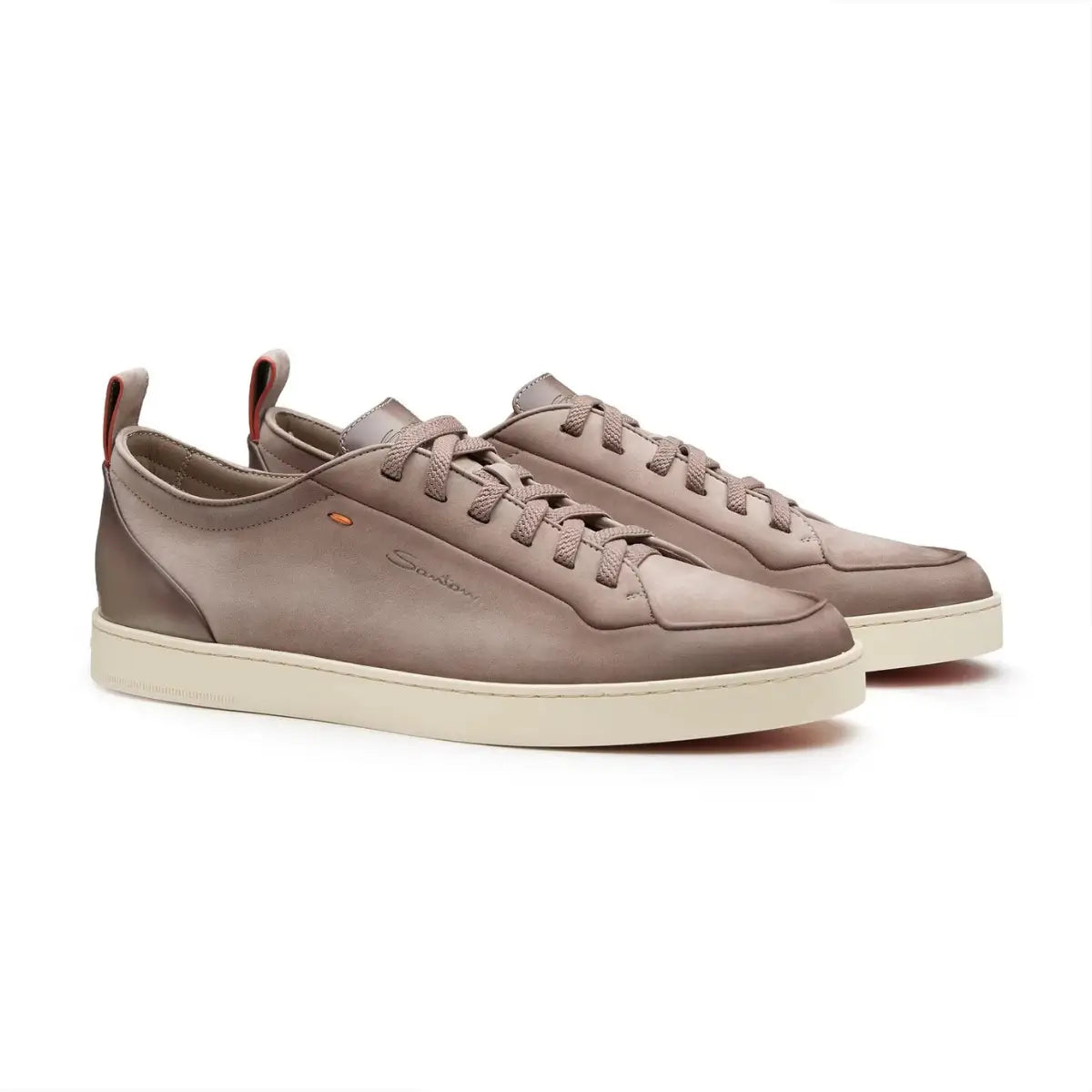 Santoni Men's beige nubuck Santoni Off-duty sneaker