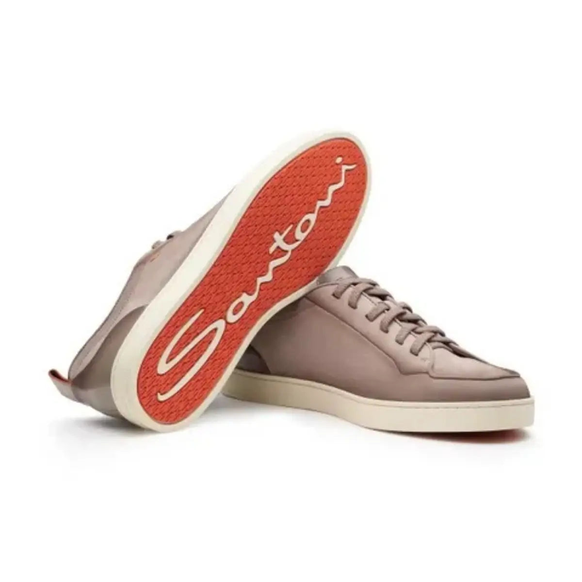 Santoni Men's beige nubuck Santoni Off-duty sneaker