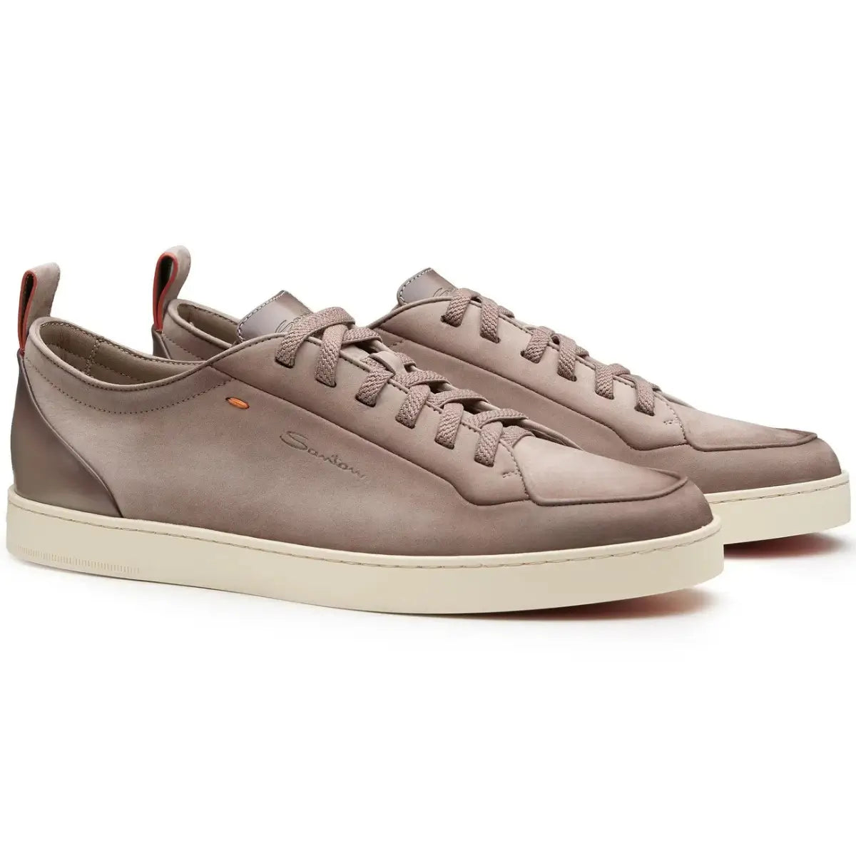 Santoni Men's beige nubuck Santoni Off-duty sneaker