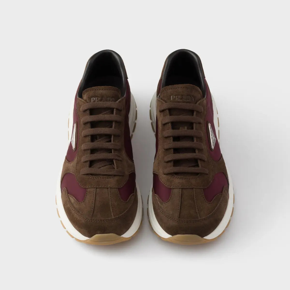 Prada Prax suede and Re-Nylon sneakers