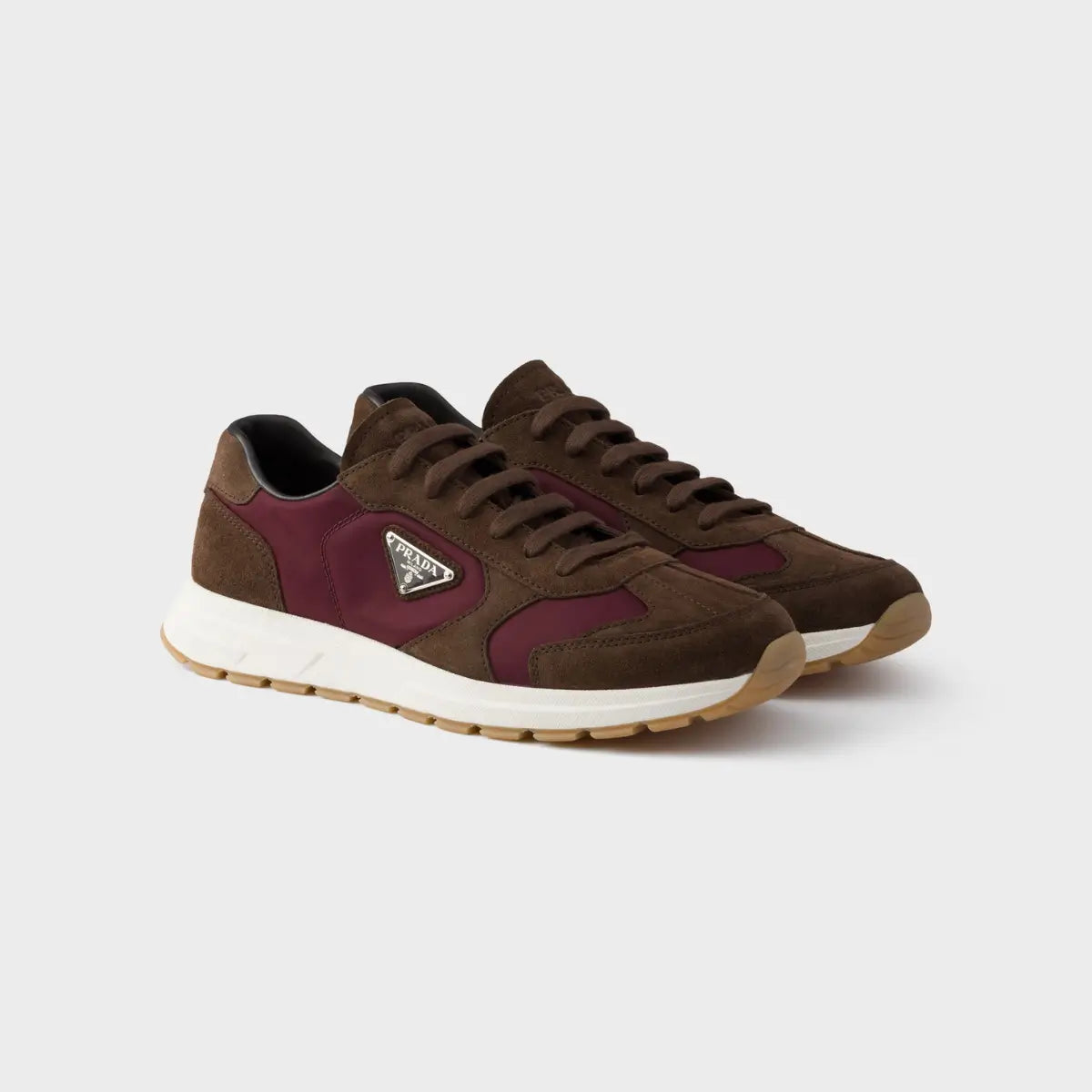 Prada Prax suede and Re-Nylon sneakers