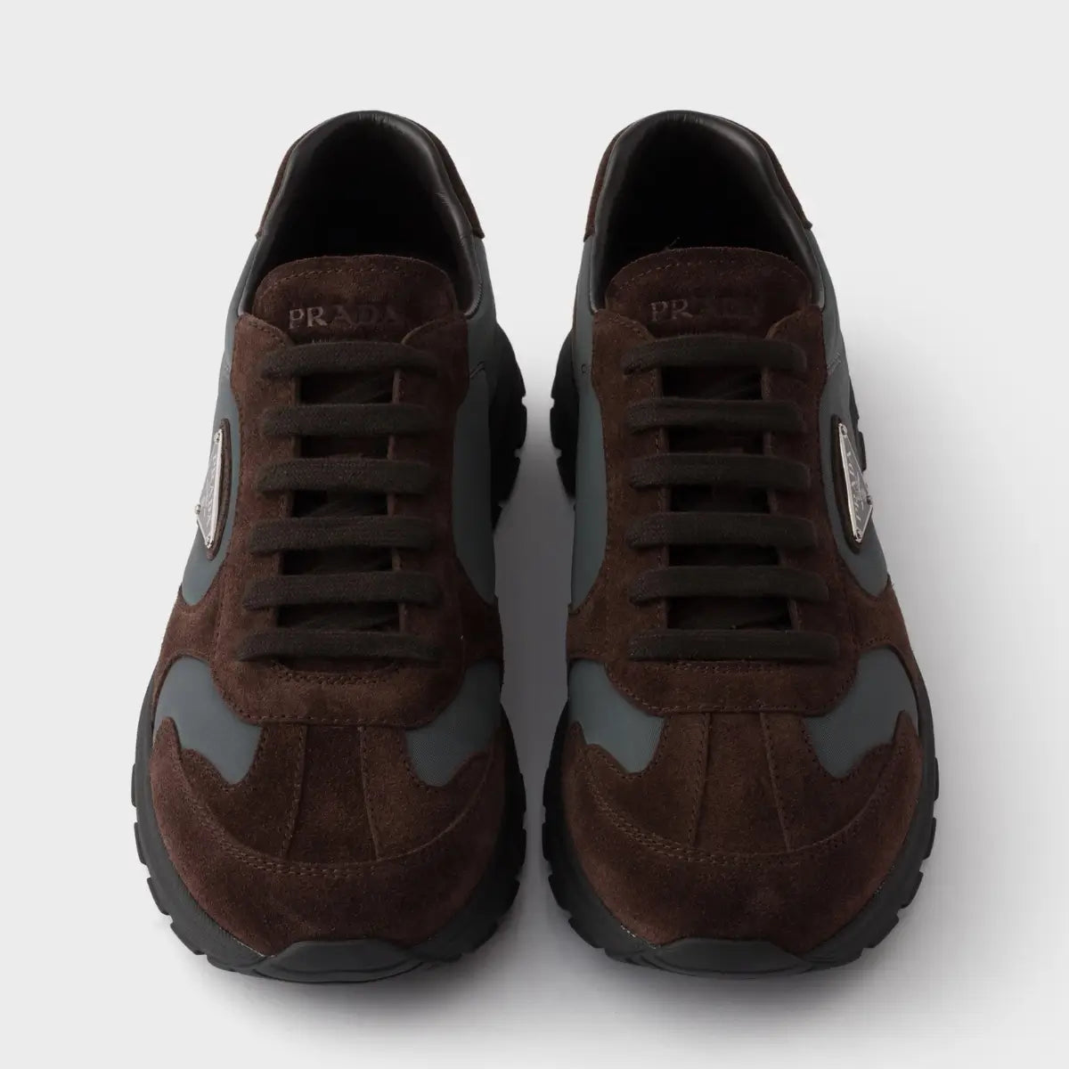 Prada Prax suede and Re-Nylon sneakers