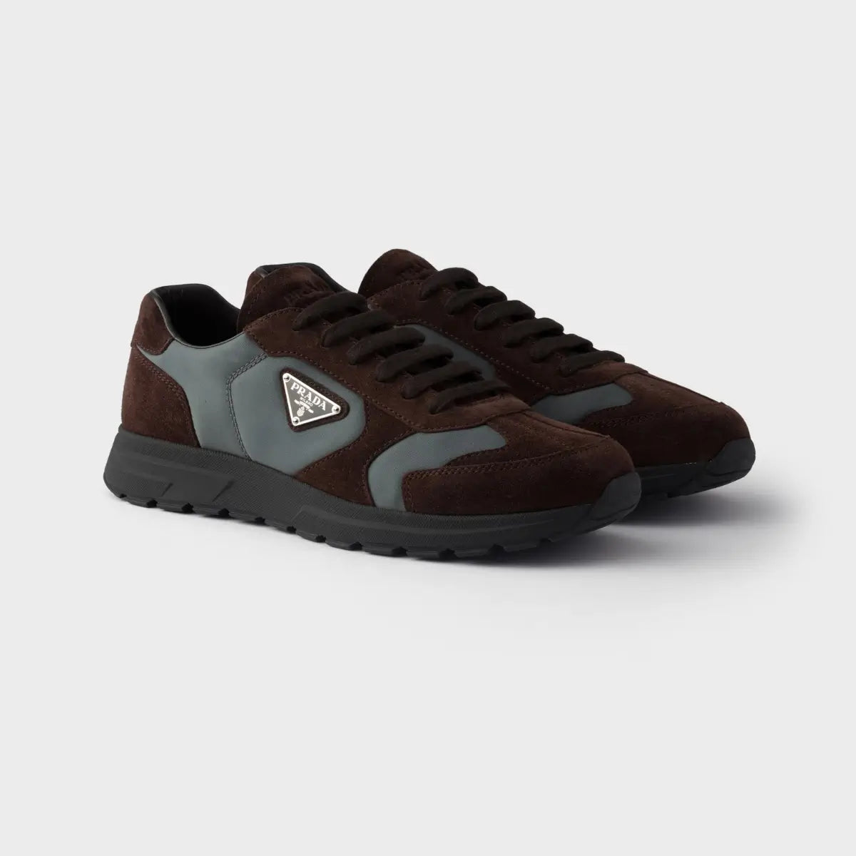 Prada Prax suede and Re-Nylon sneakers