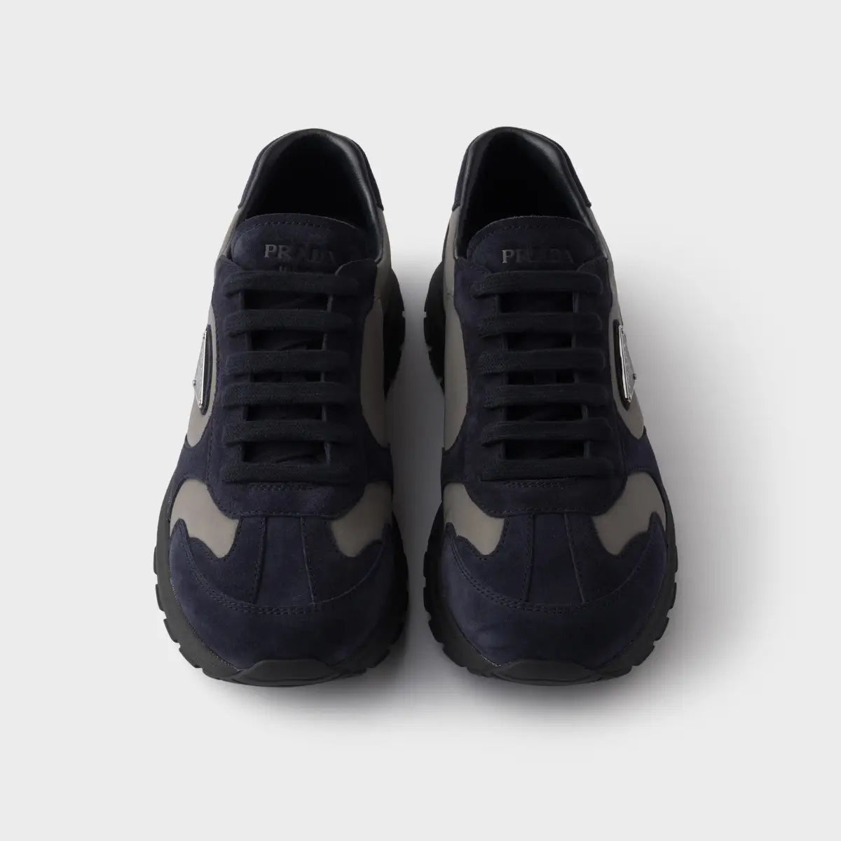 Prada Prax suede and Re-Nylon sneakers