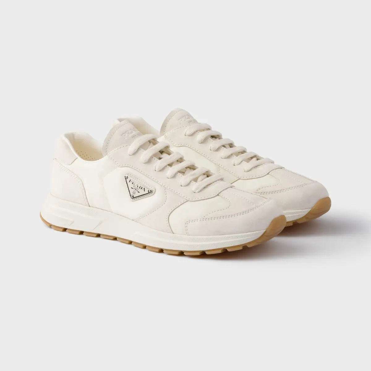 Prada Prax suede and Re-Nylon sneakers