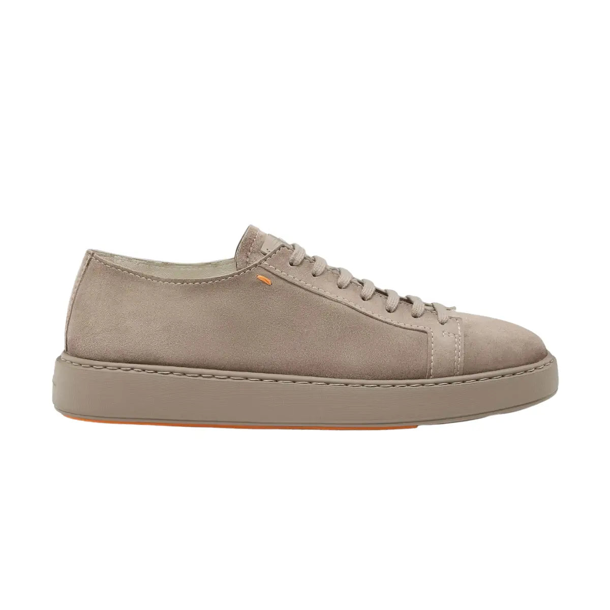 Santoni Men's grey suede sneaker