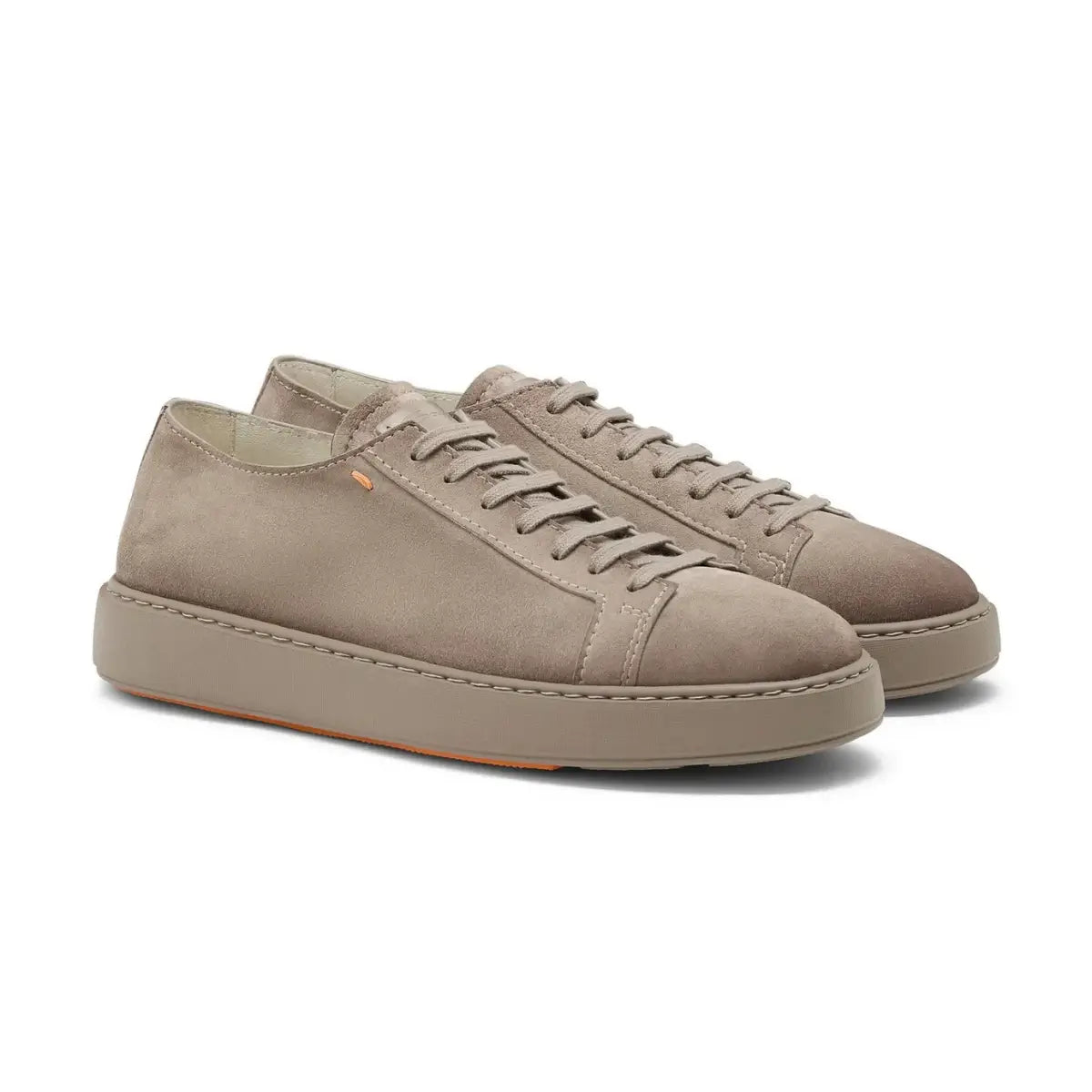 Santoni Men's grey suede sneaker