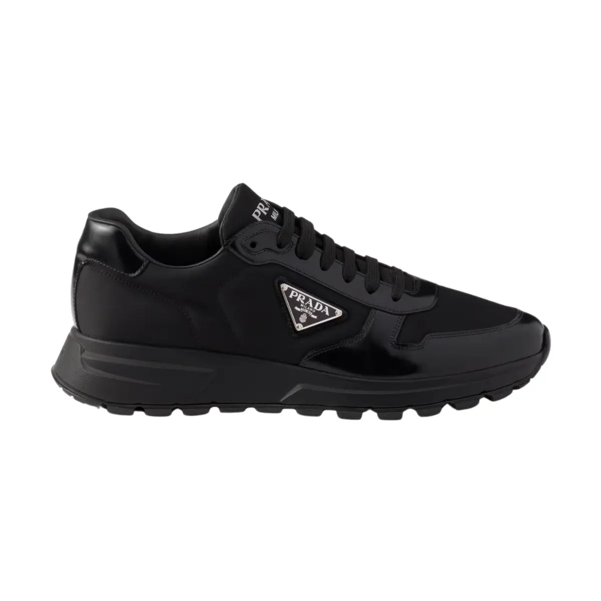 Prada Prax 01 Re-Nylon and brushed leather sneakers