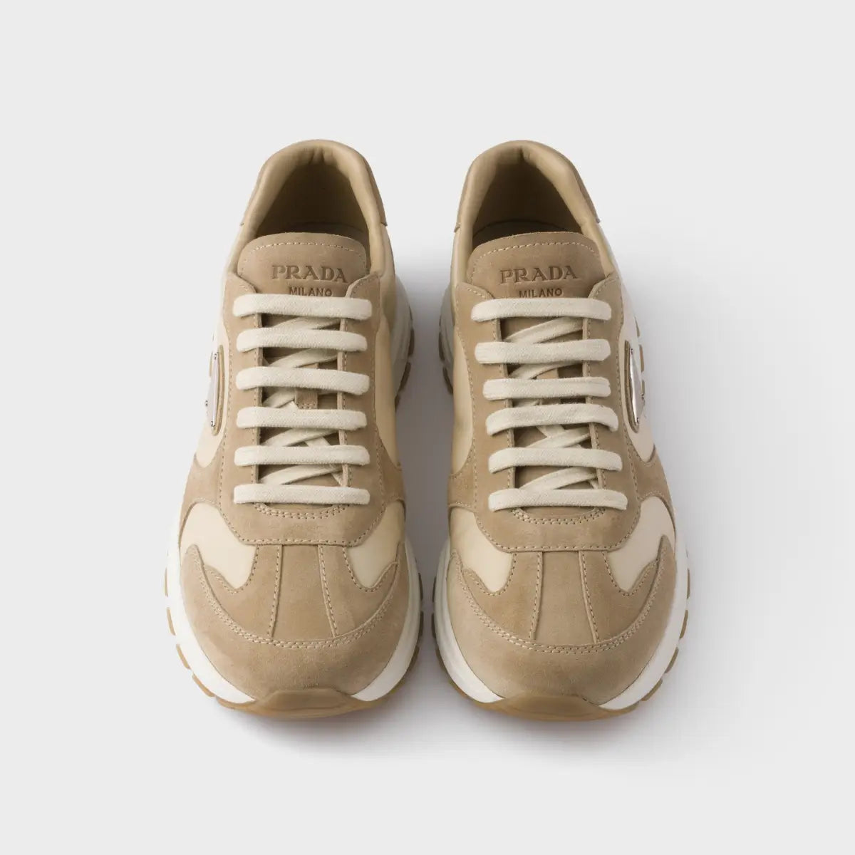 Prada Prax suede and Re-Nylon sneakers