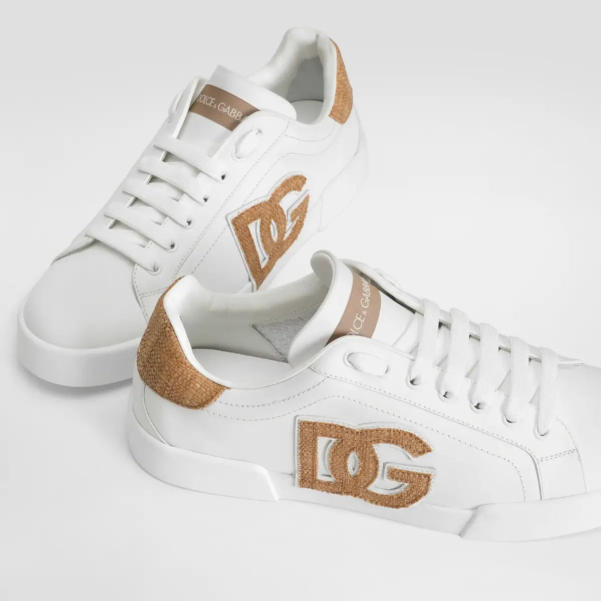 Dolce & Gabbana Portofino light strobel sneakers in nappa calfskin