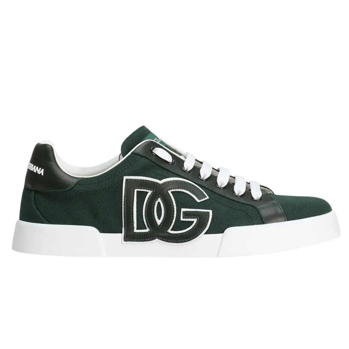 Dolce & Gabbana Portofino light strobel sneakers in canvas and calfskin